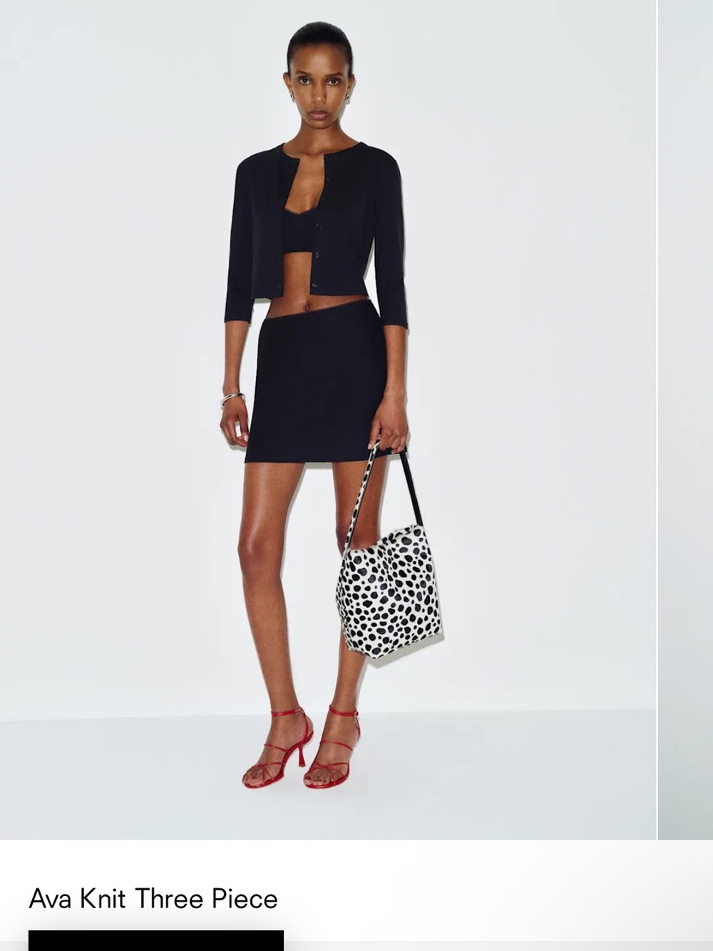 Reformation Ava knit Three Piece